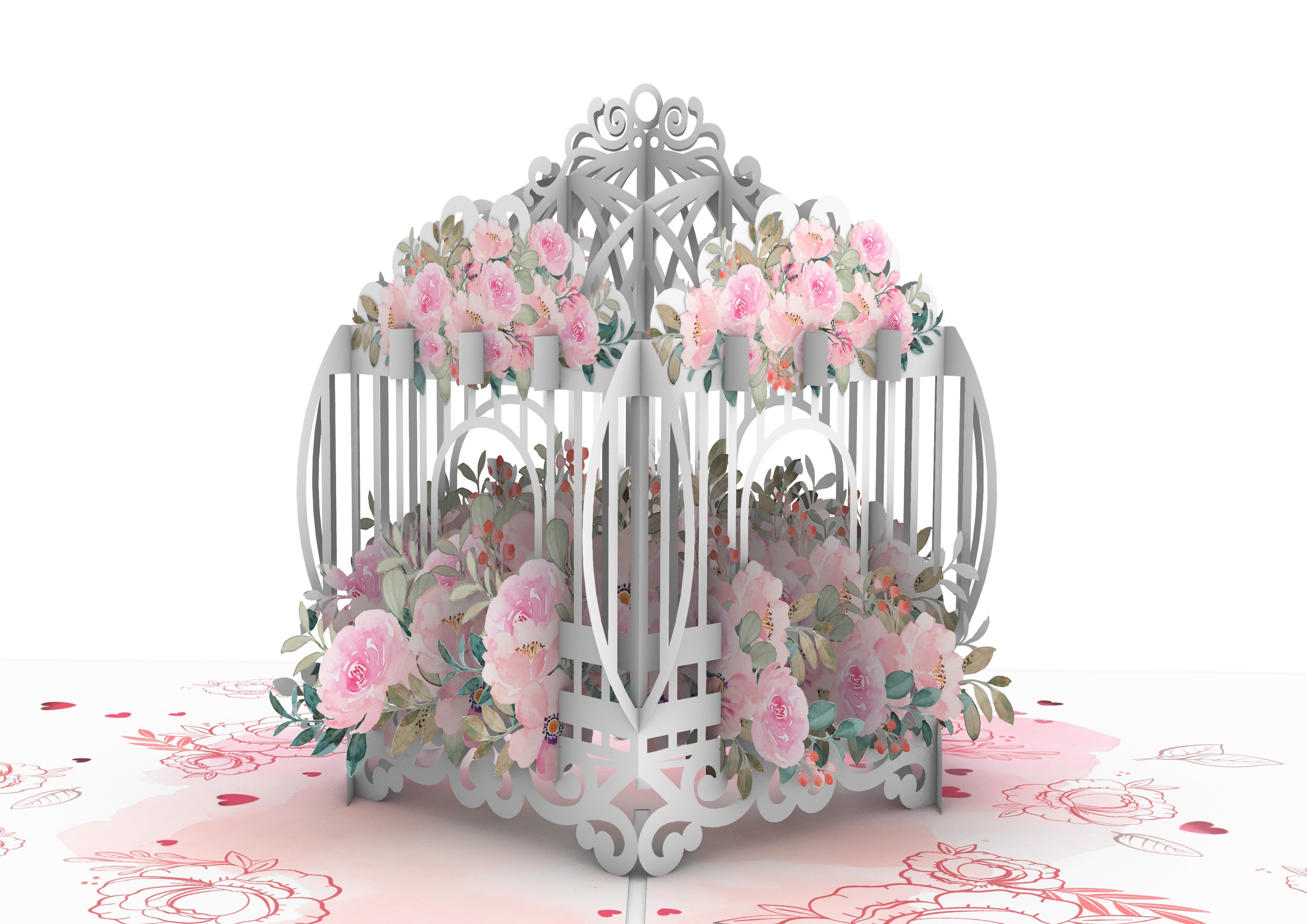 Thiệp 3D_Butterfly Cage