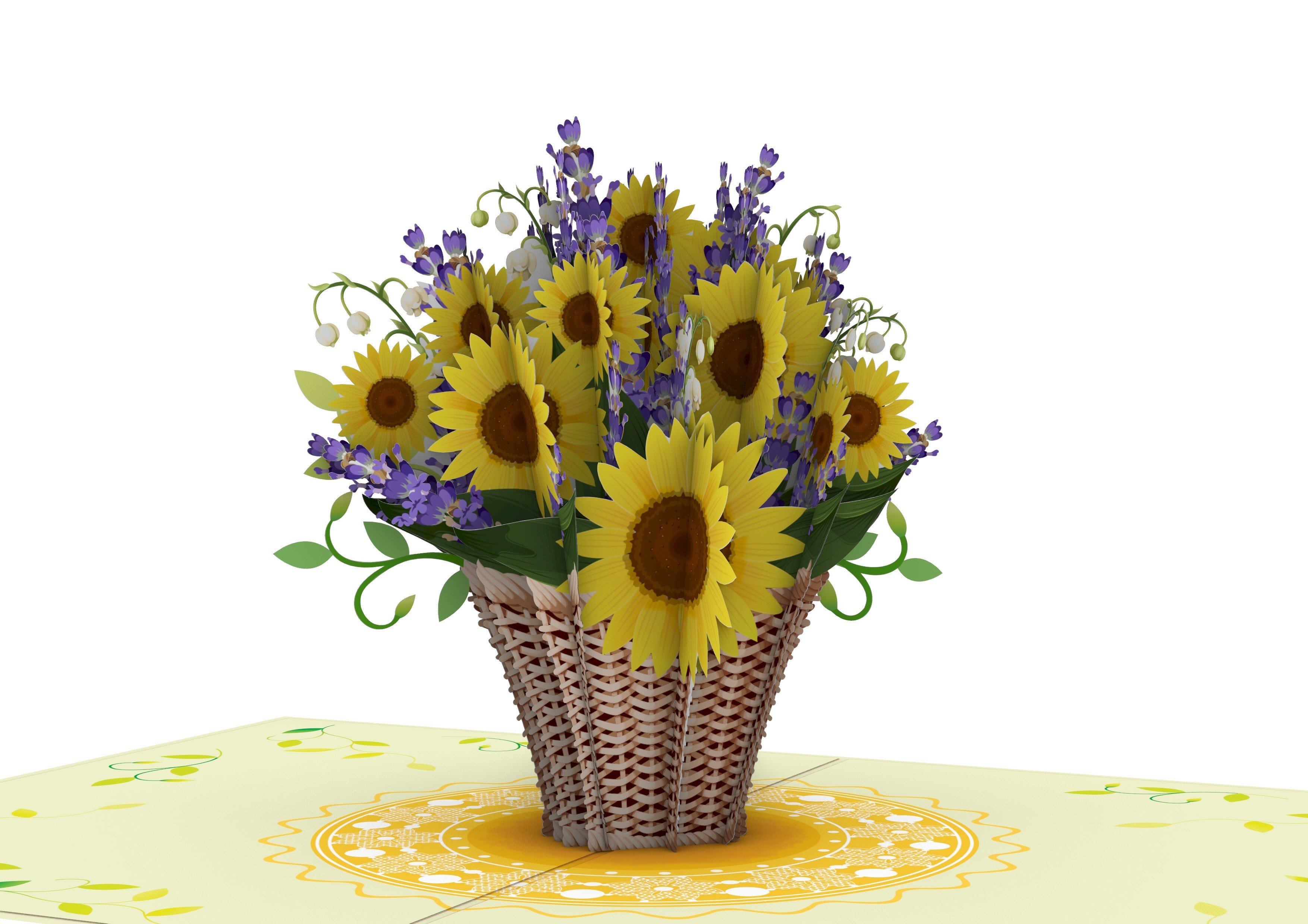 Thiệp 3D_Sunflower Bouquet