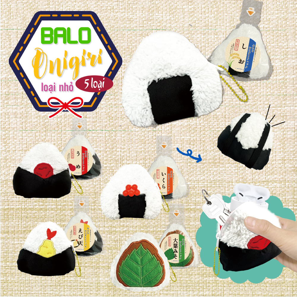 Balo Onigiri loại nhỏ - Màu Cam-1