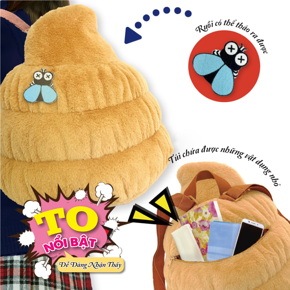 Balo POOP BACKPACK - Màu Hồng-2