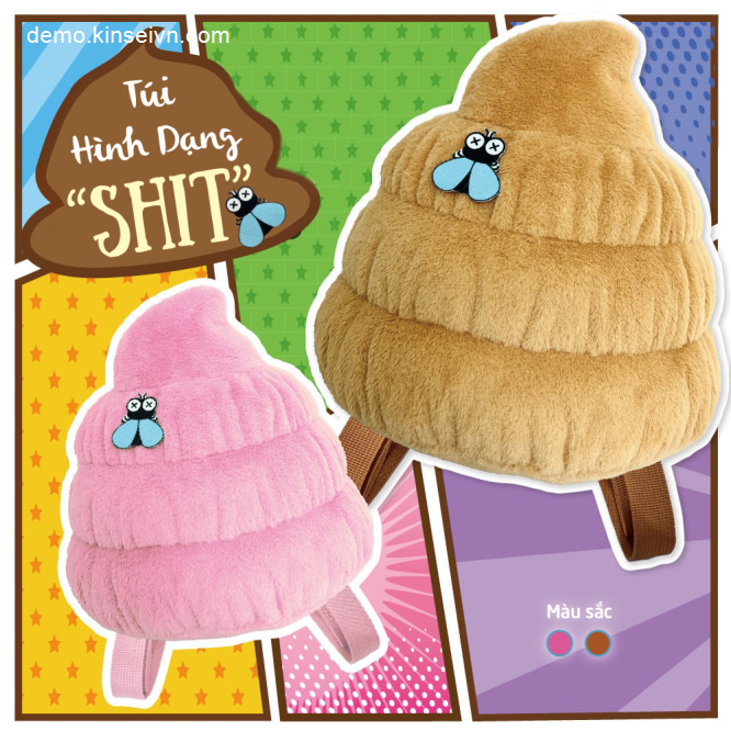 Balo POOP BACKPACK - Màu Hồng-1