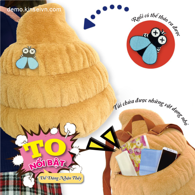 Balo POOP BACKPACK - Màu Nâu-2