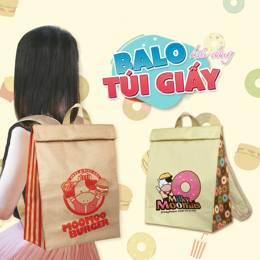 Balo túi giấy loại lớn - Màu Đỏ-1