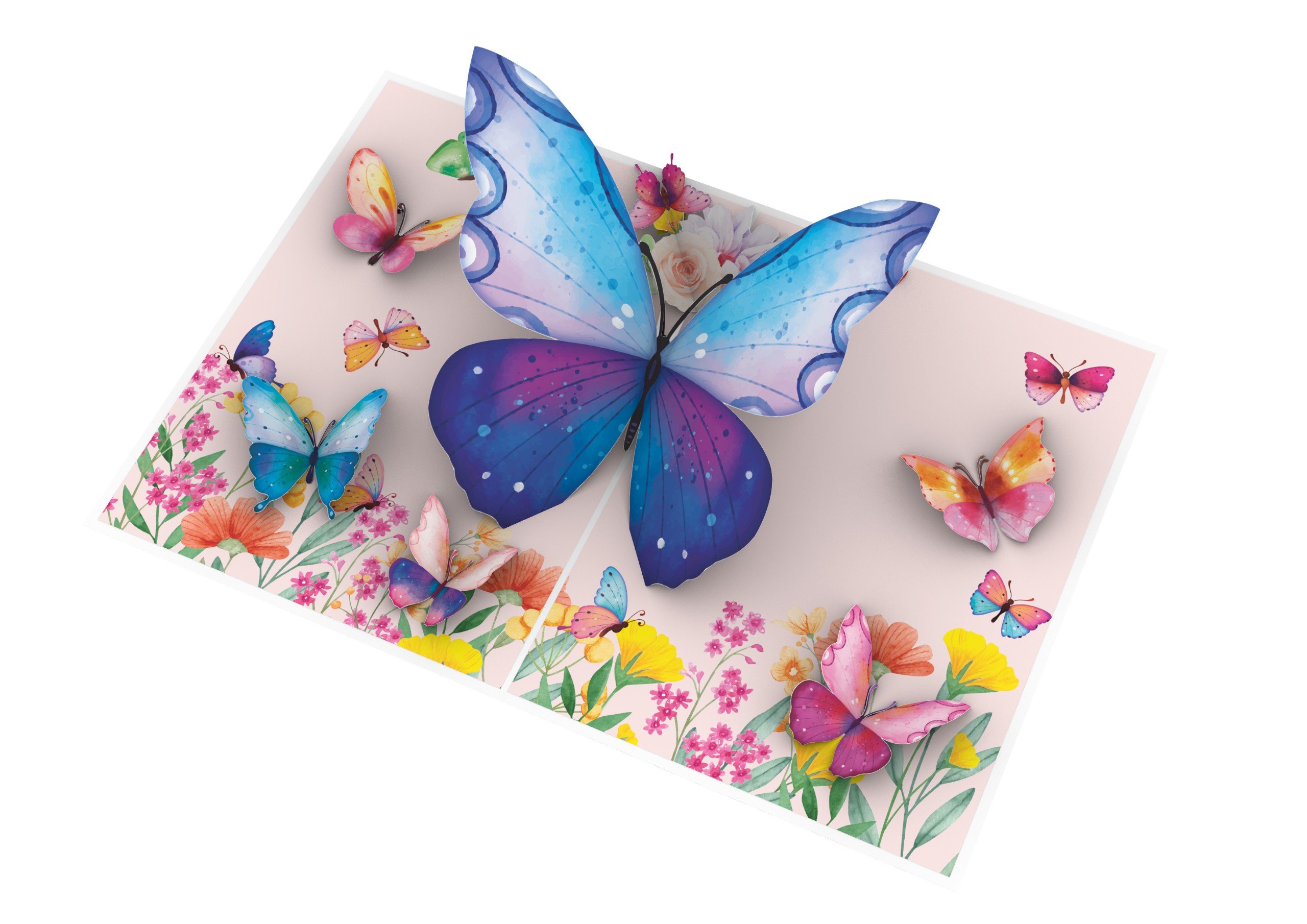 Thiệp 3D_Butterflies Wild Flower-4