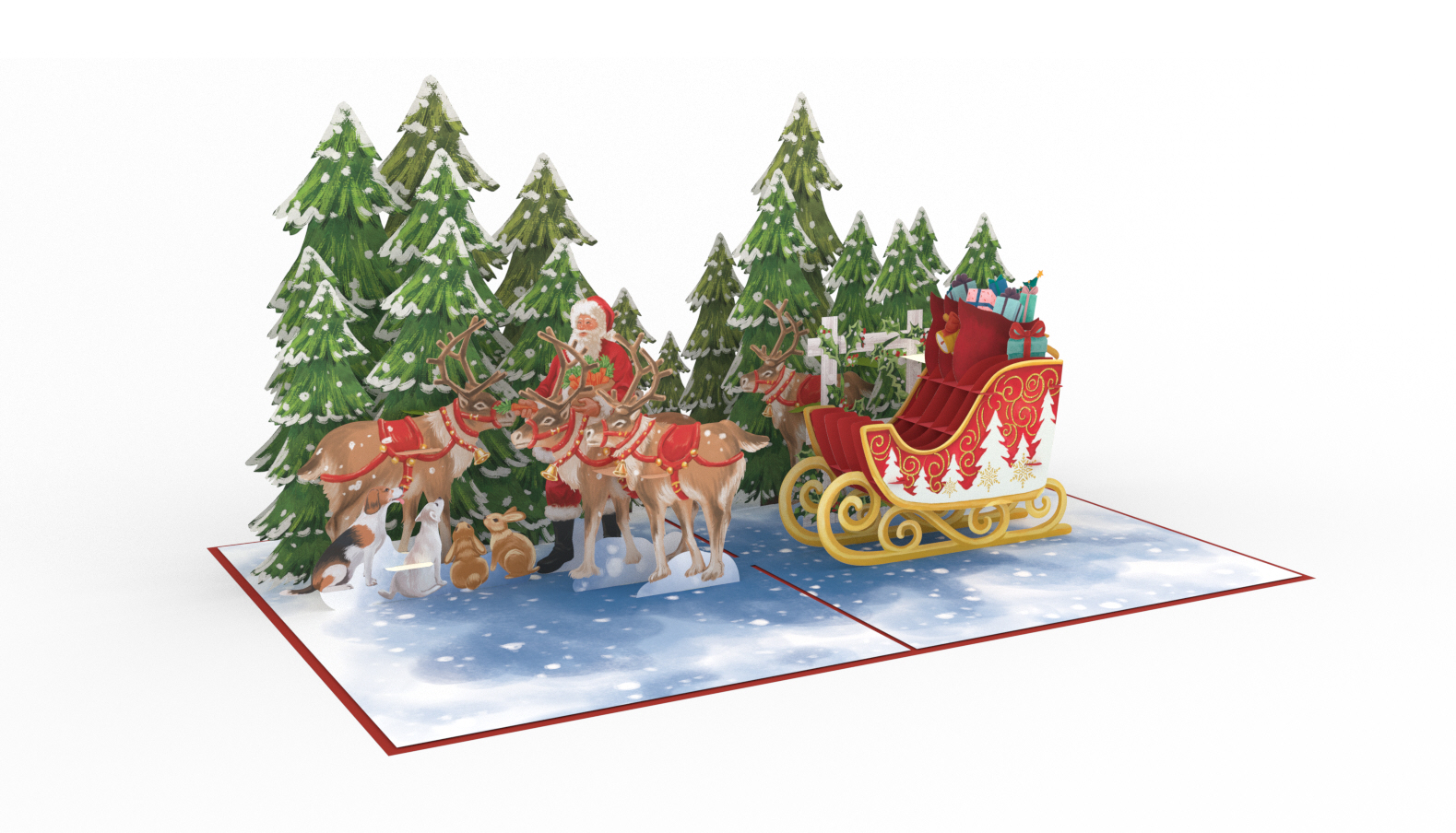 Thiệp 3D_Christmas Sled-2