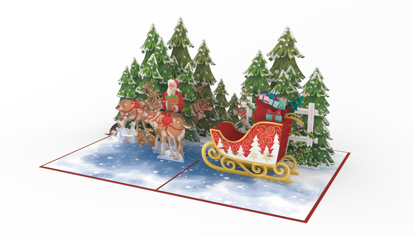 Thiệp 3D_Christmas Sled-3