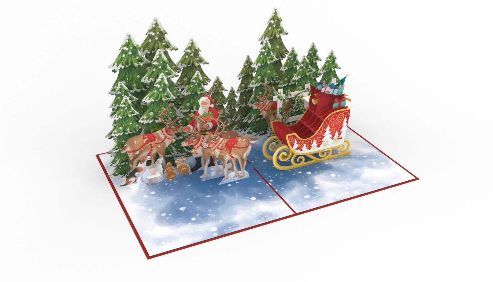 Thiệp 3D_Christmas Sled-4