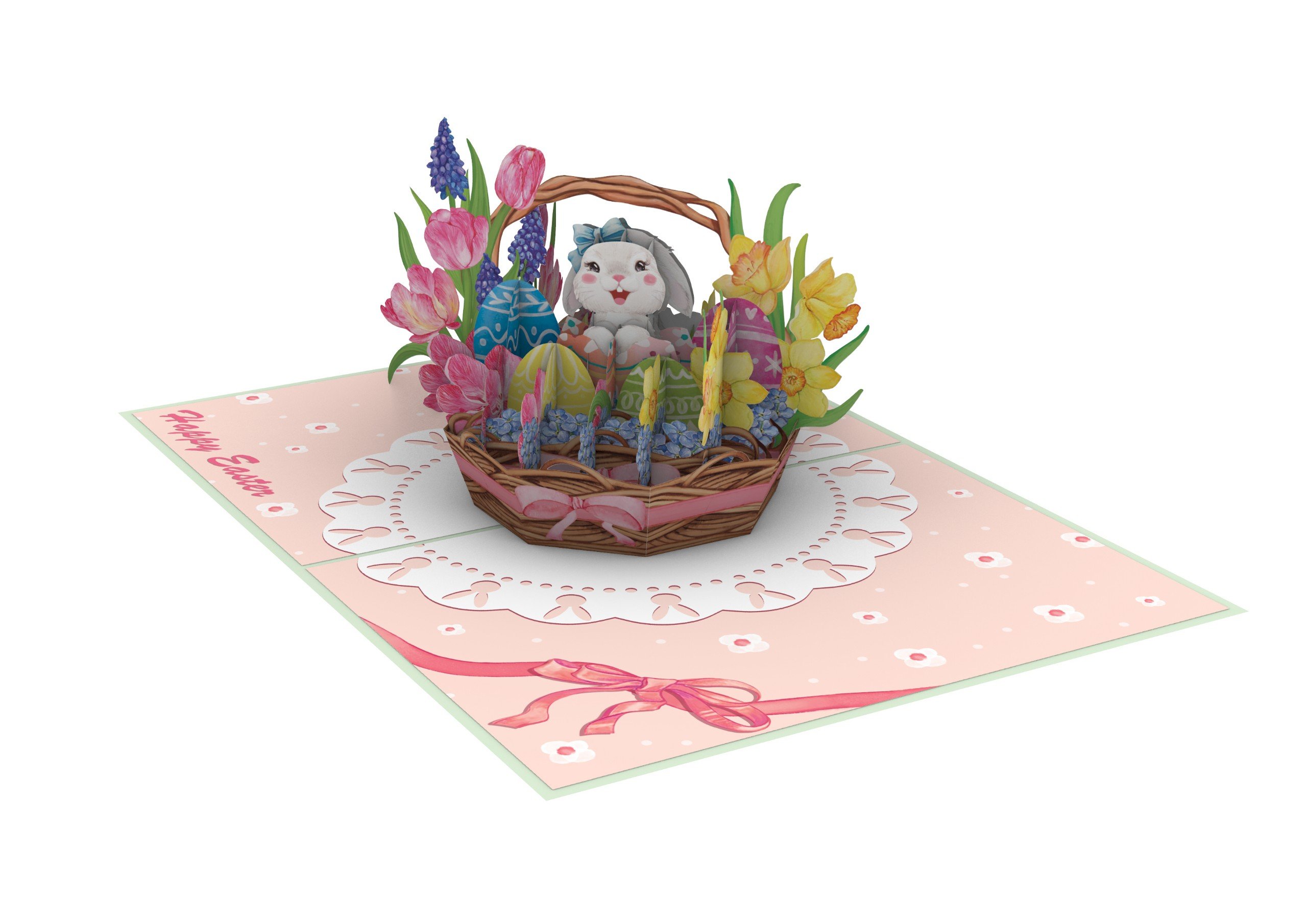 Thiệp 3D_Easter Egg Basket-2