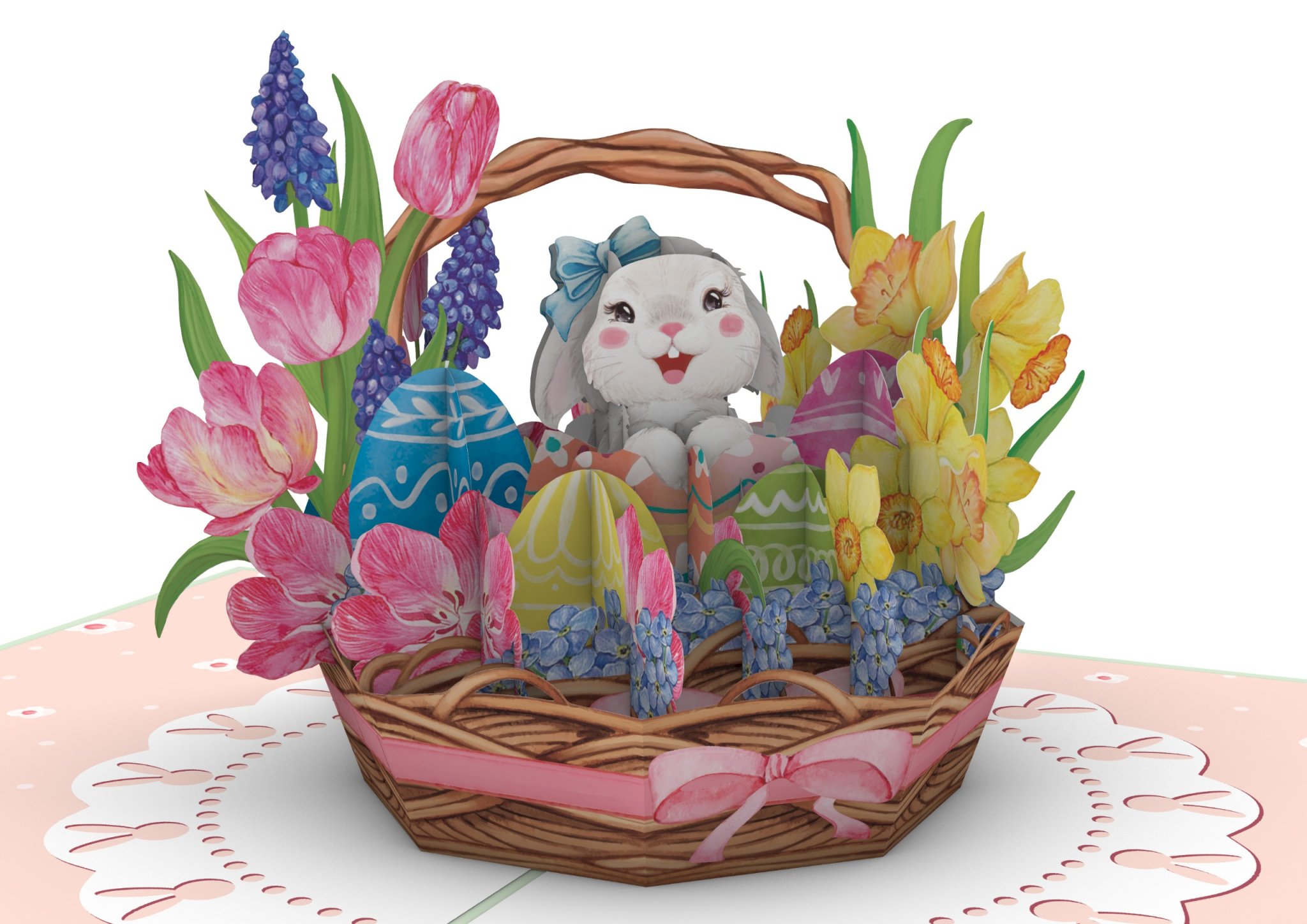 Thiệp 3D_Easter Egg Basket-5