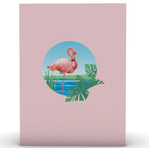 Thiệp 3D_Flamingo-2