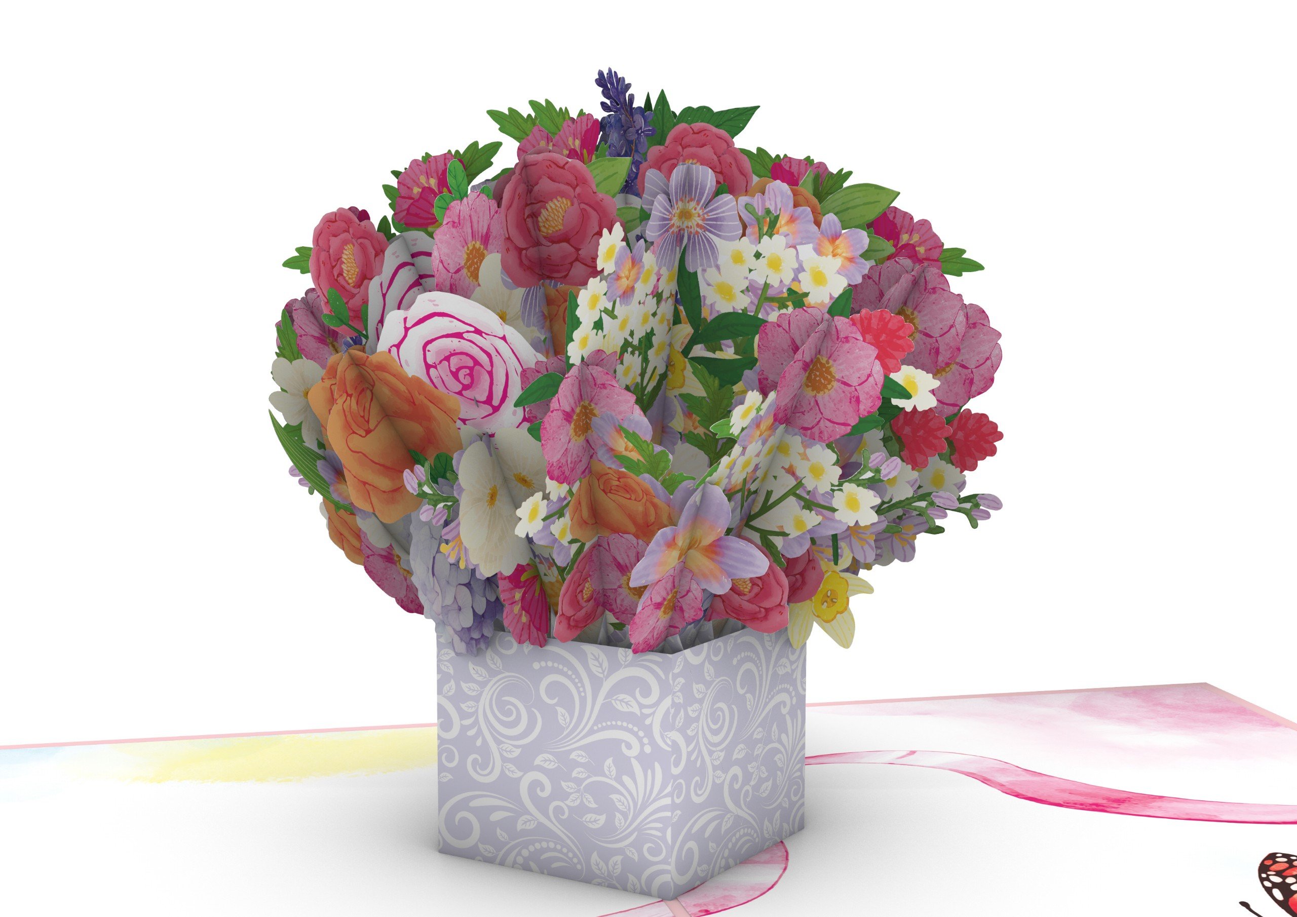 Thiệp 3D_Mixed Flower Pot-4