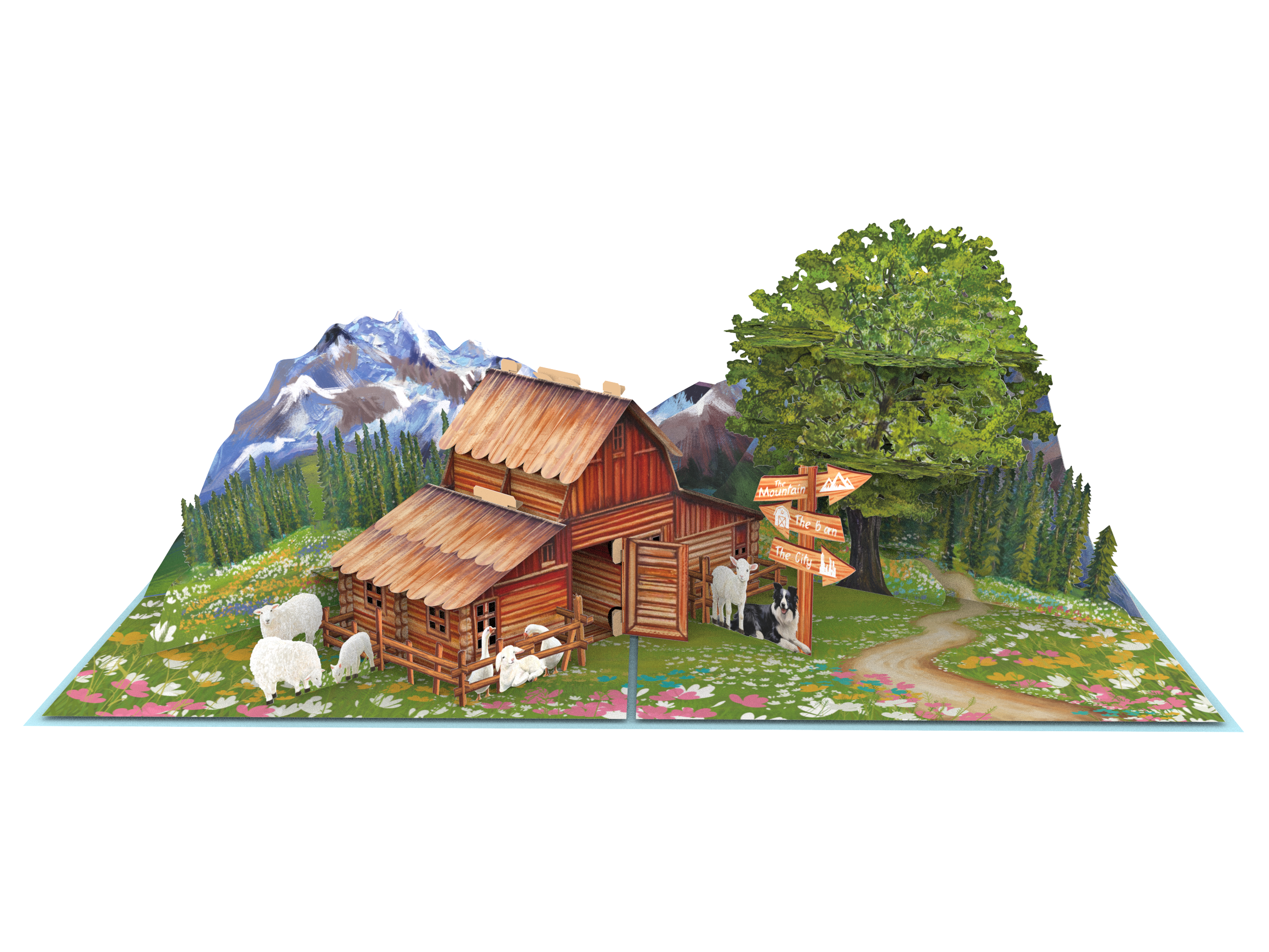 Thiệp 3D_Mountain Barn-2