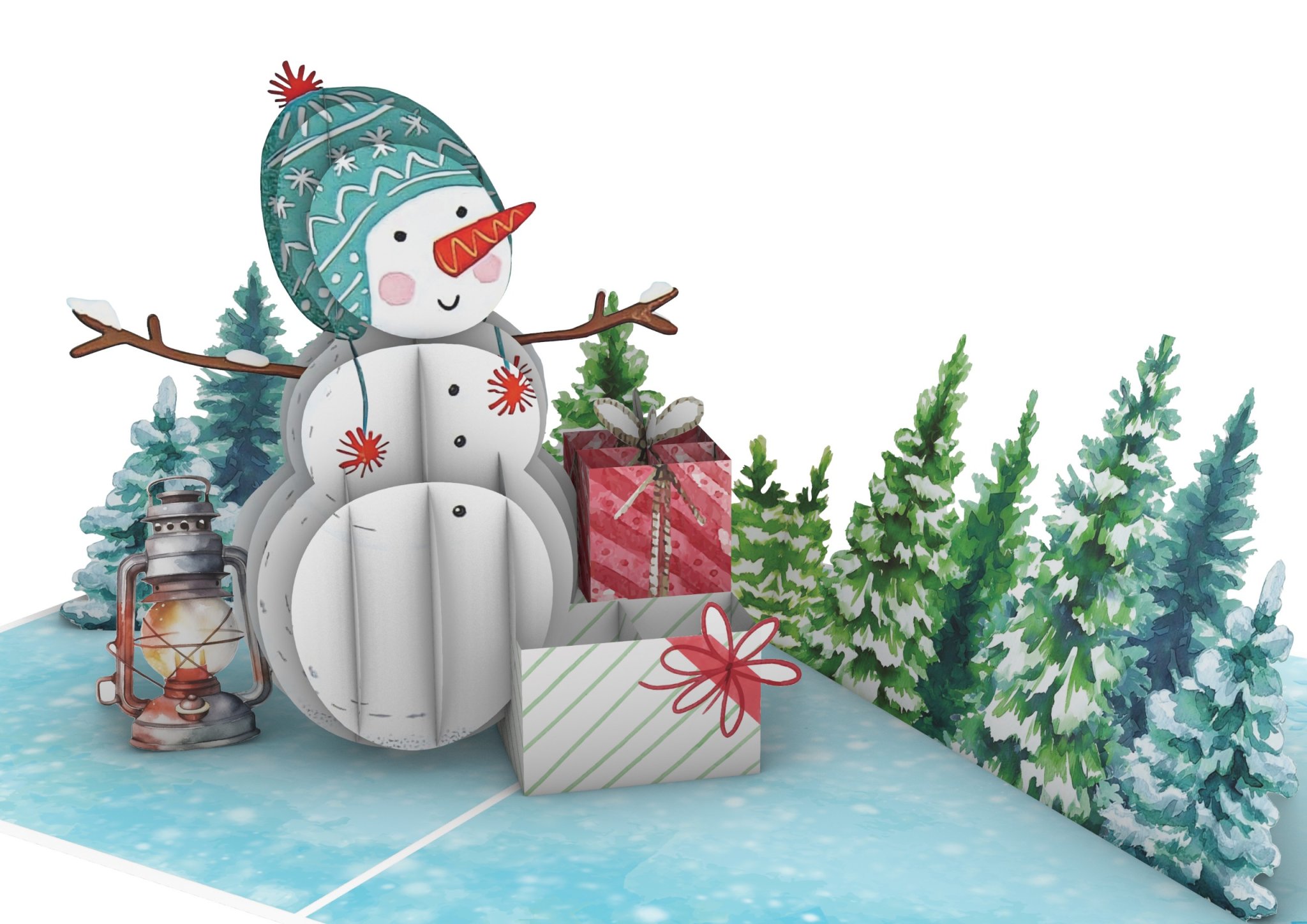 Thiệp 3D_Snowman-3