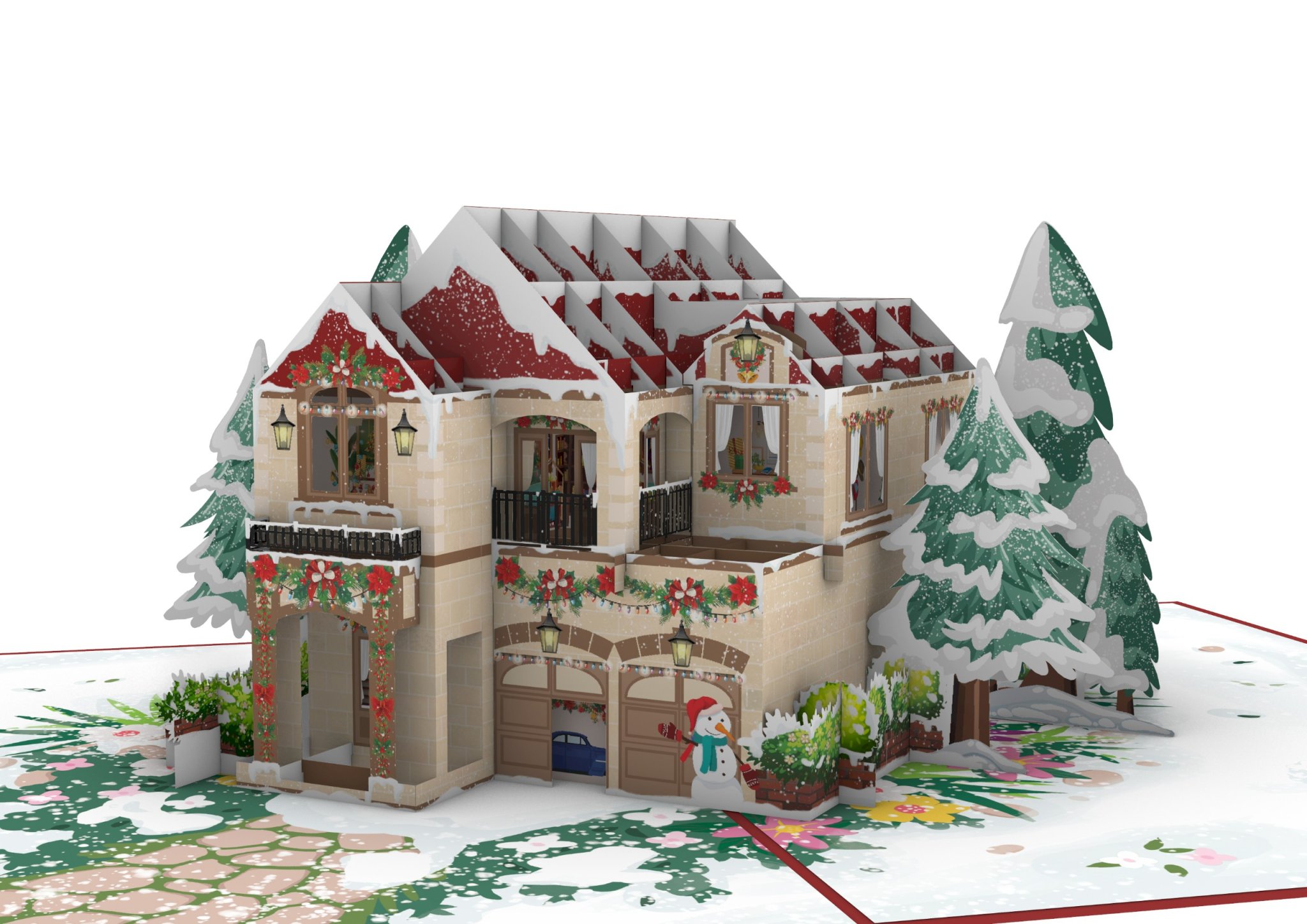 Thiệp 3D_Winter House-1